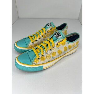 Converse Women's Teal and Yellow Citrus Sneakers